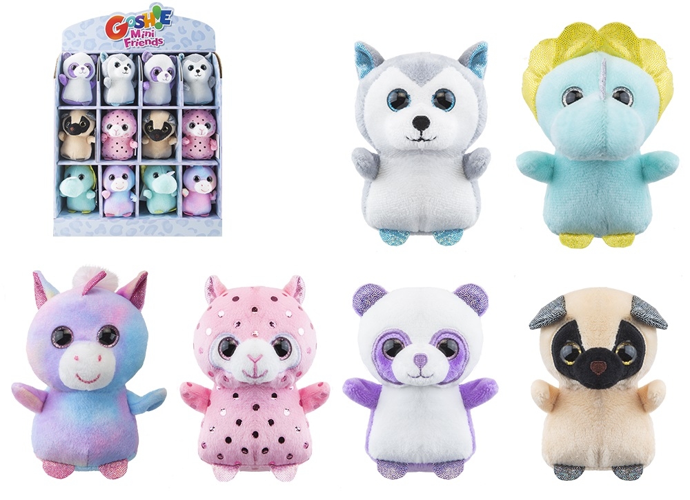 GOSHIE MINI FRIENDS,Plush 10cm 6 Assorted [Packs Only]