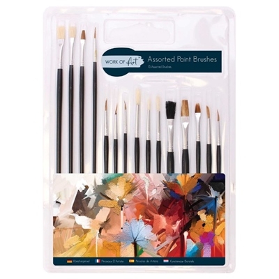 PAINT BRUSHES,15`s Asst.Sizes I/cd [Splittable]