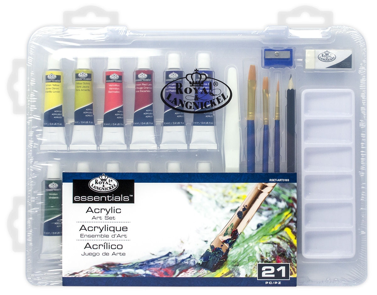 ART SET,Acrylic in Clear Case 21 Pieces (308 x 235mm) [Splittable]