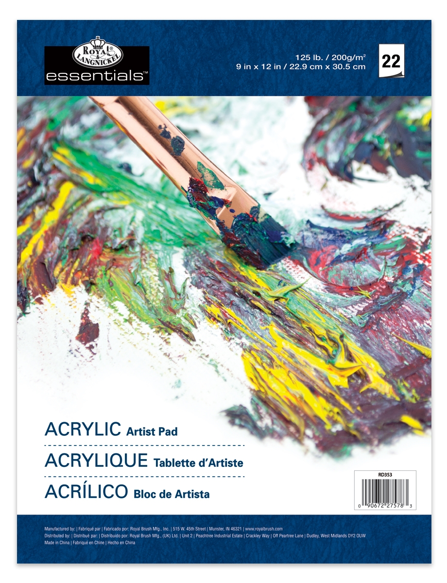 ARTIST PAD,Acrylic 22 Sheet 200g/m2 229 x 305mm [Splittable]