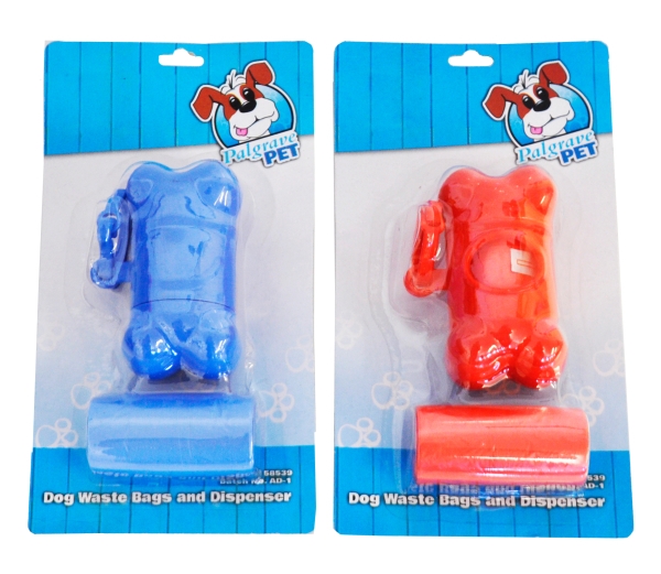 DOG WASTE PICK UP KIT,with Dispenser and 45 Bags I/cd [Splittable]