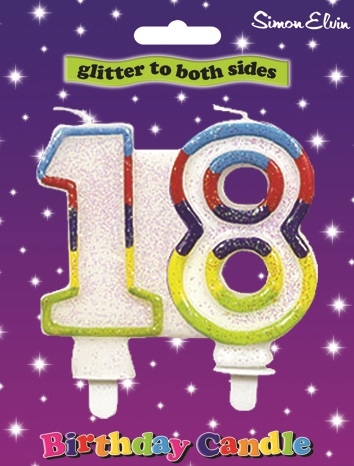 CAKE CANDLE,Age 18 [Packs Only]