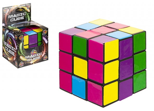 MAGIC CUBE PUZZLE , 64mm Boxed H/pk [Splittable]