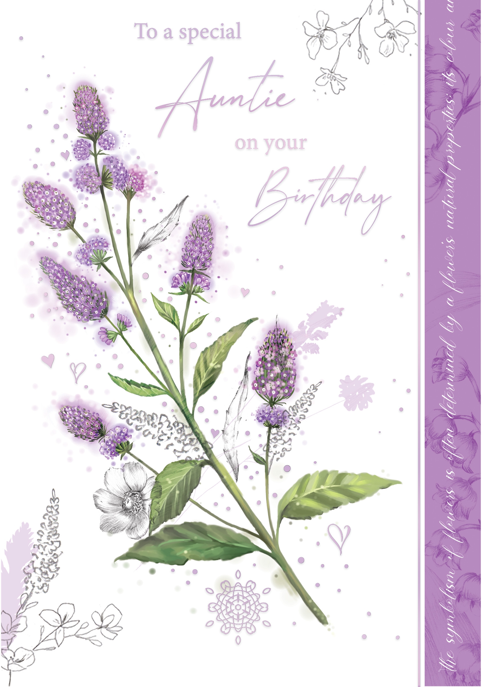BIRTHDAY CARDS,Auntie 6`s Rose Spirea