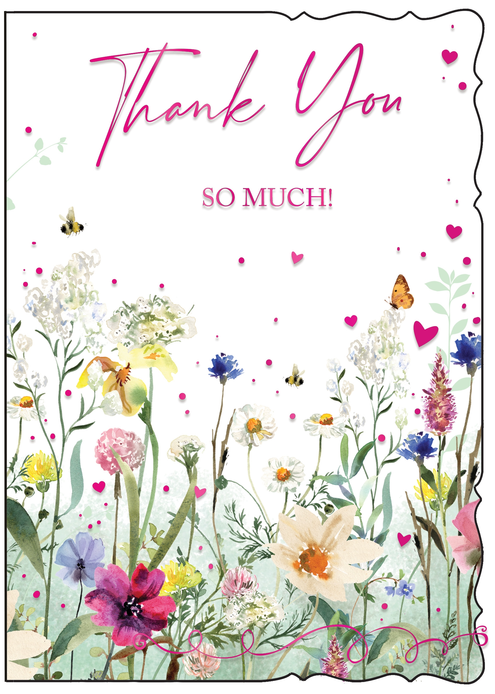 THANK YOU CARDS,6`s Wild Flowers