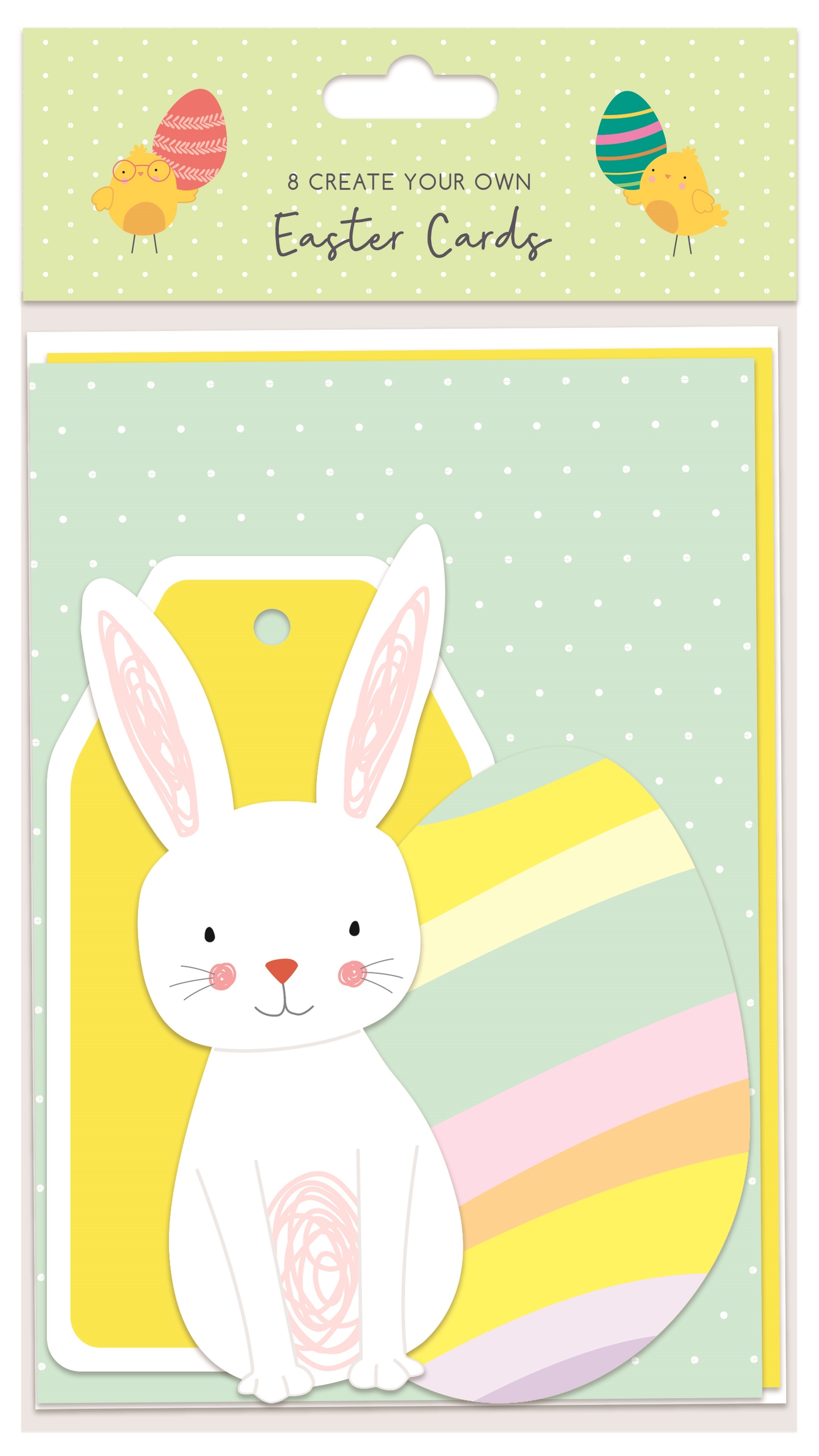 EASTER CARDS,Create Your Own 8 Cards, Stickers & Envelopes [Splittable]