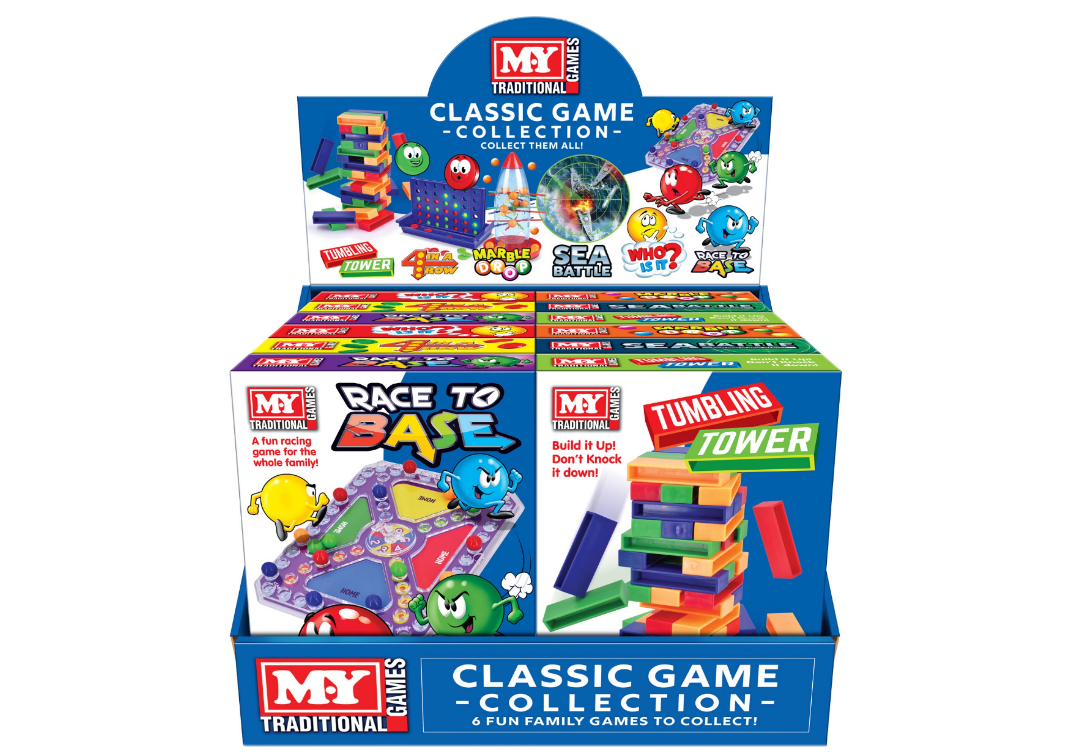 CLASSIC GAME COLLECTION,Travel Size, 6 Assorted Boxed [Packs Only]