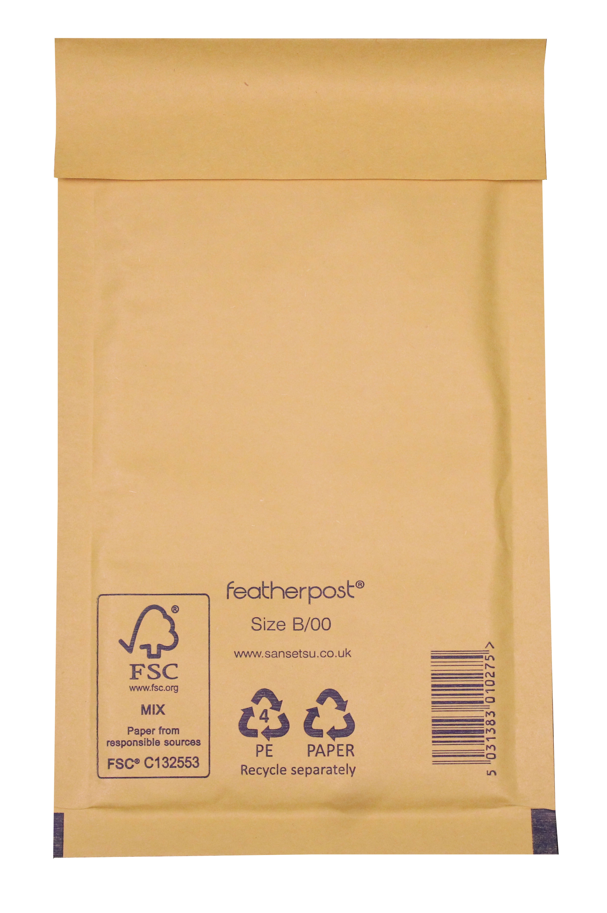 PADDED ENVELOPES,B00 Gold (Featherpost) [Packs Only]