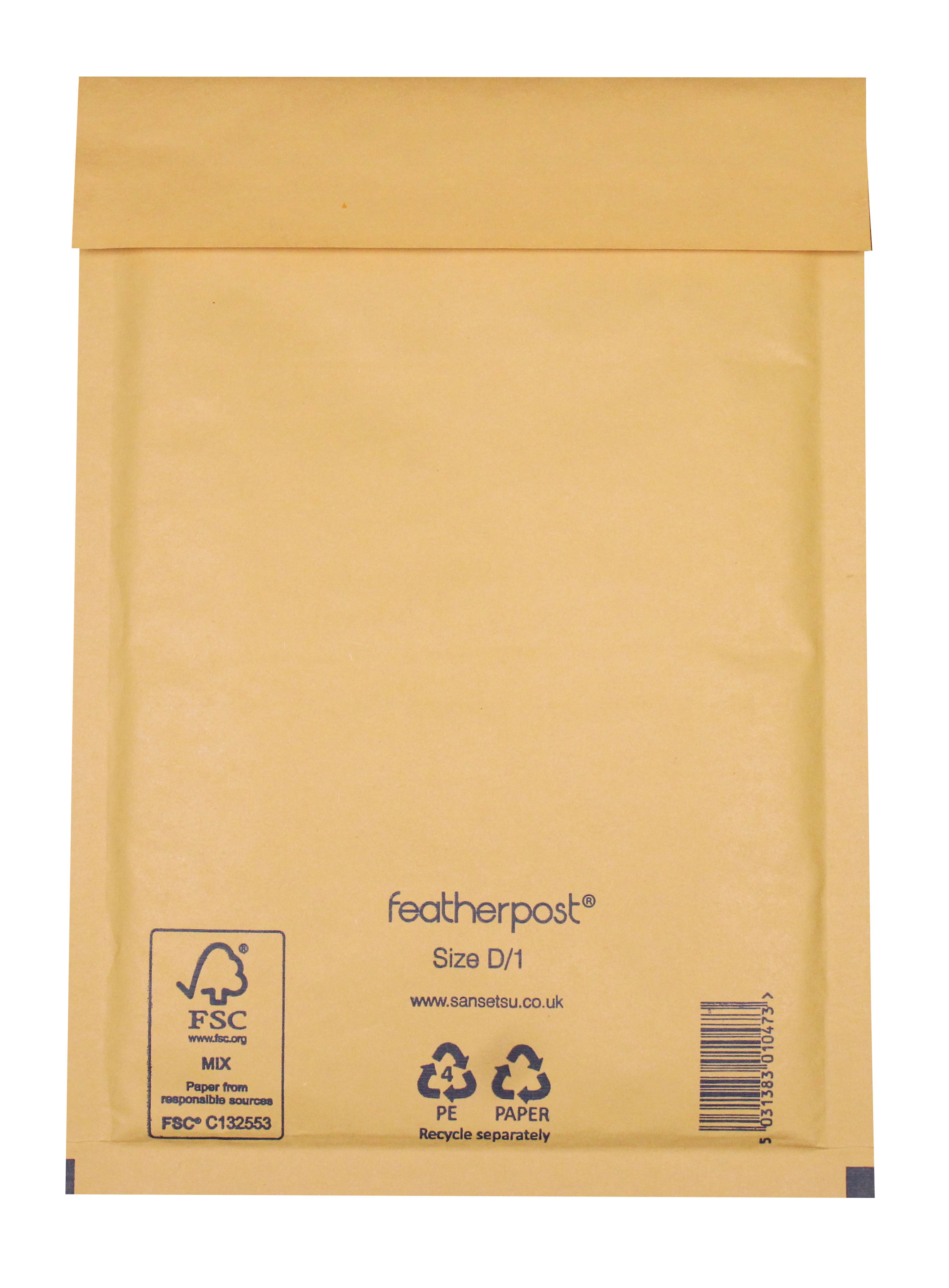 PADDED ENVELOPES,D1 Gold (Featherpost) CG004 [Packs Only]
