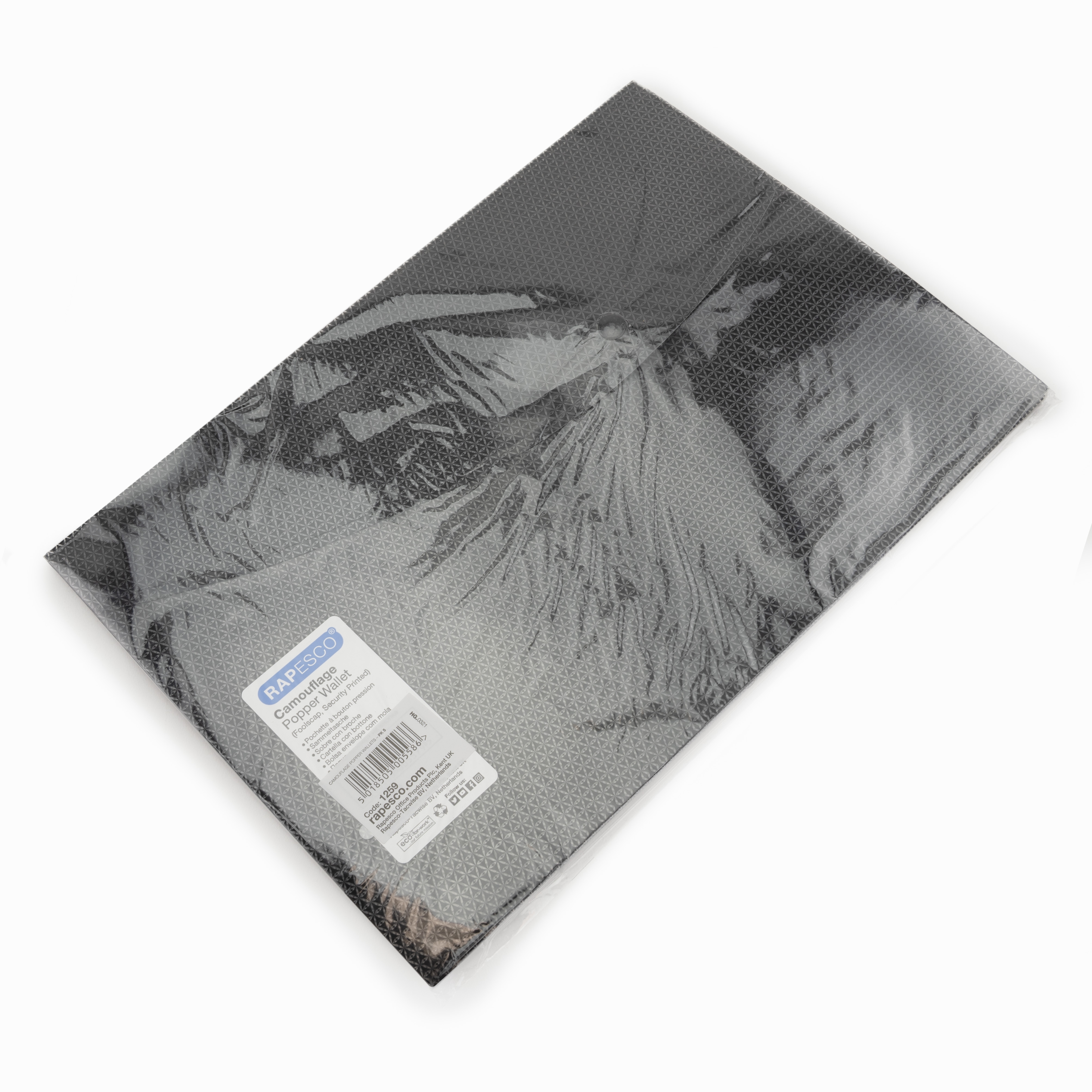 WALLET,Camouflaged Security Stud Foolscap 5`s [Splittable]