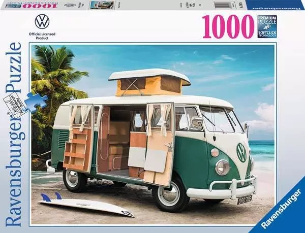 JIGSAW,1000pc.Volkswagen T1 Camper Van (Ravensburger)