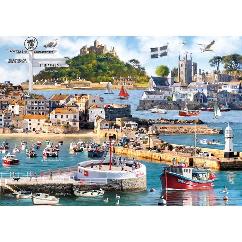 JIGSAW,1000pc. Cornwall Montage