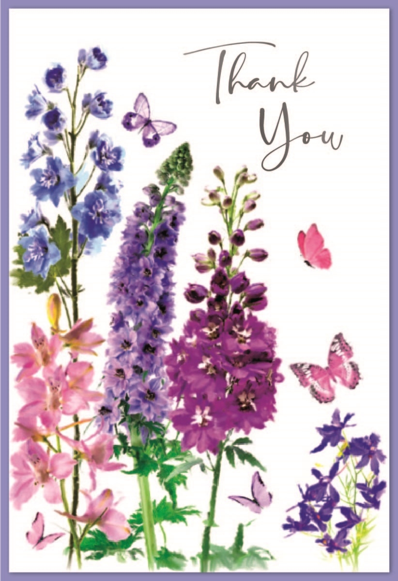 THANK YOU CARDS,6`s Wild Flowers