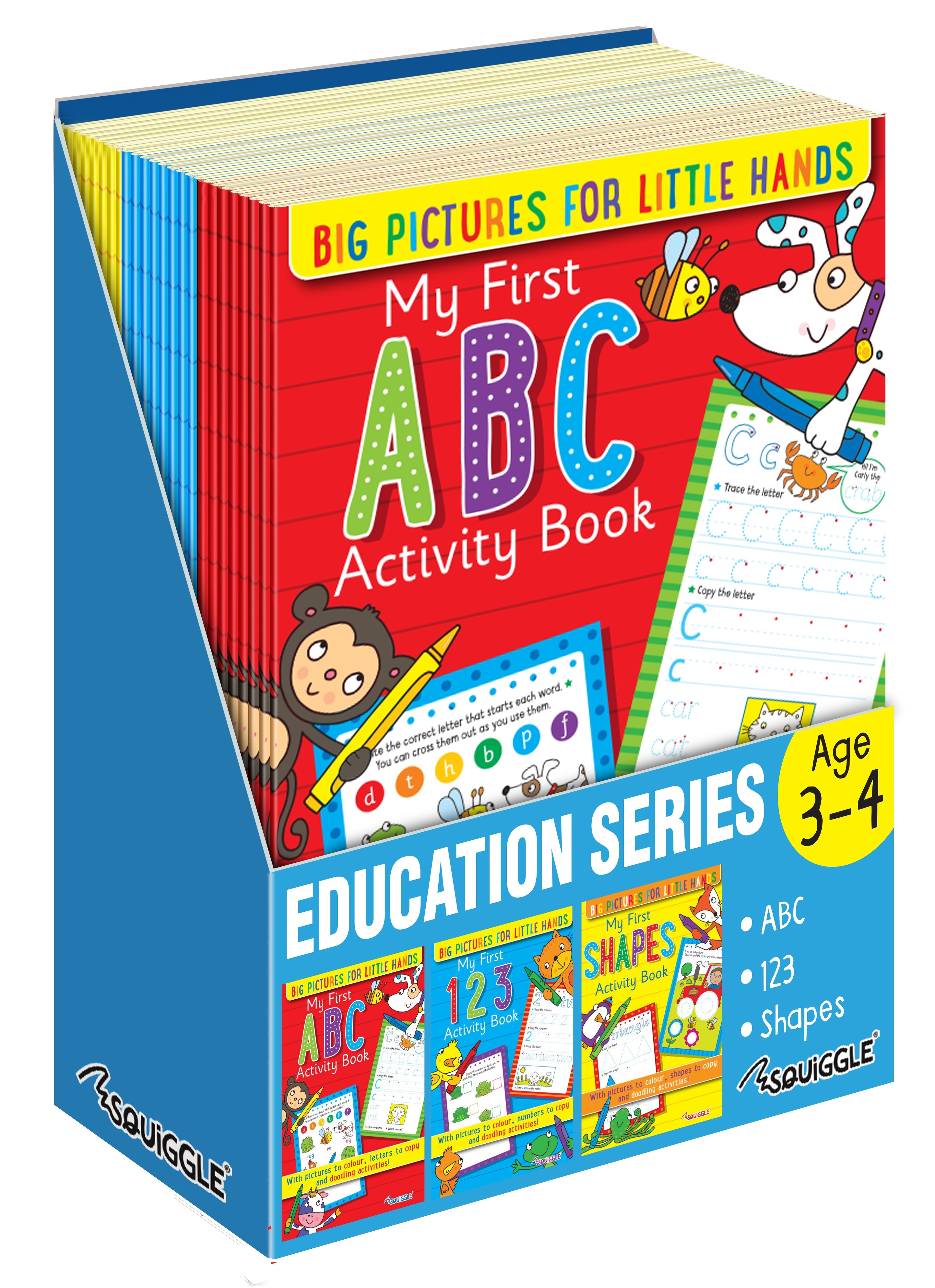 ACTIVITY BOOK,My First ABC/123/Shapes A4 [Packs Only]