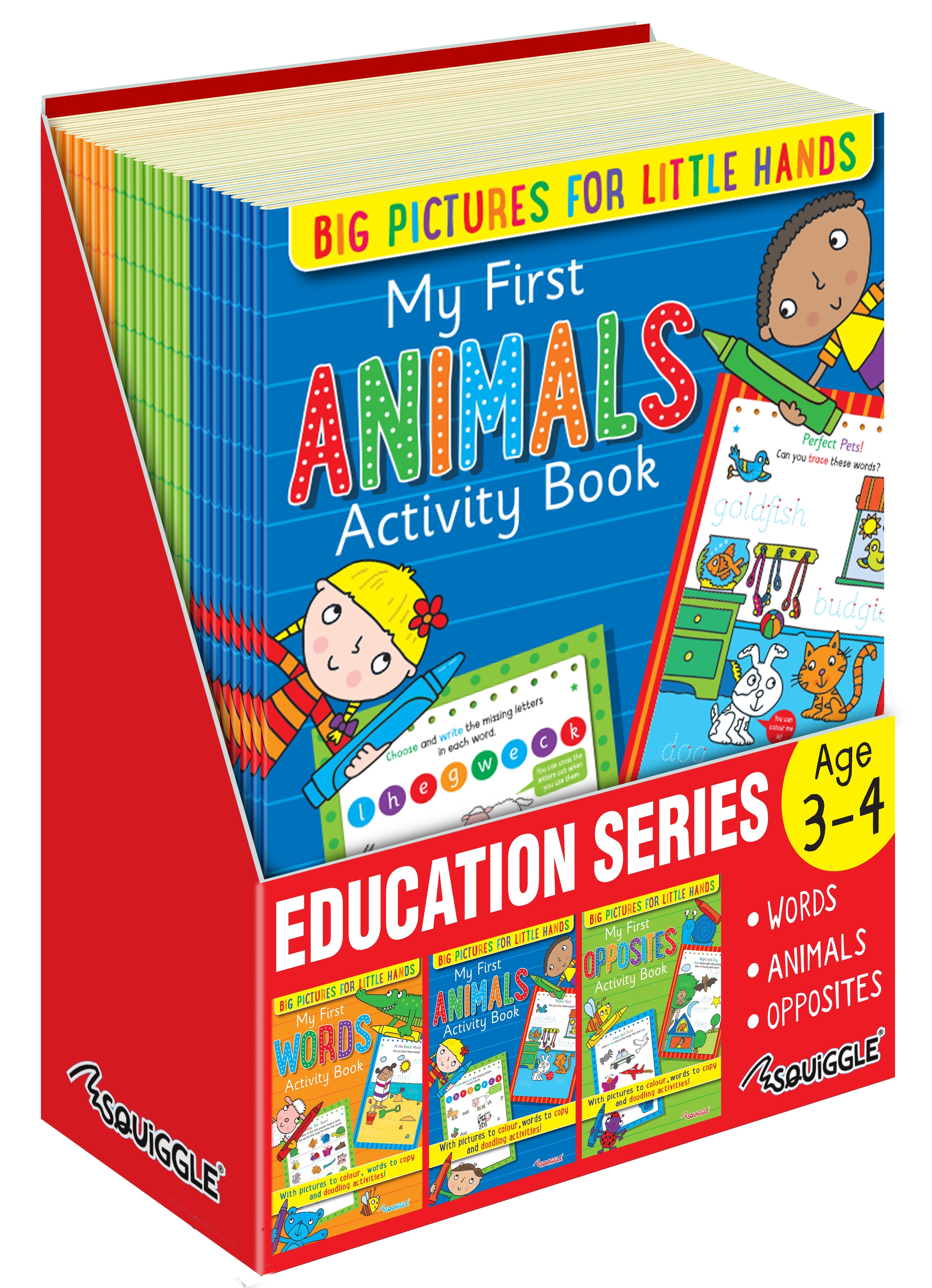 ACTIVITY BOOK,My First Words/Opposites/Animals A4 [Packs Only]