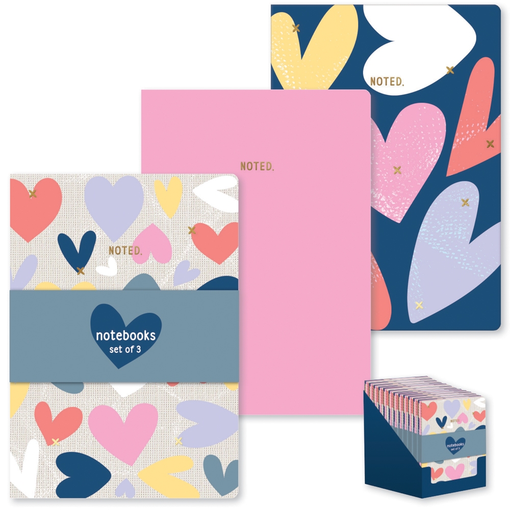 NOTEBOOK,Cross My Heart 117 x 180mm 3`s CDU (Was 2.69) [Packs Only]