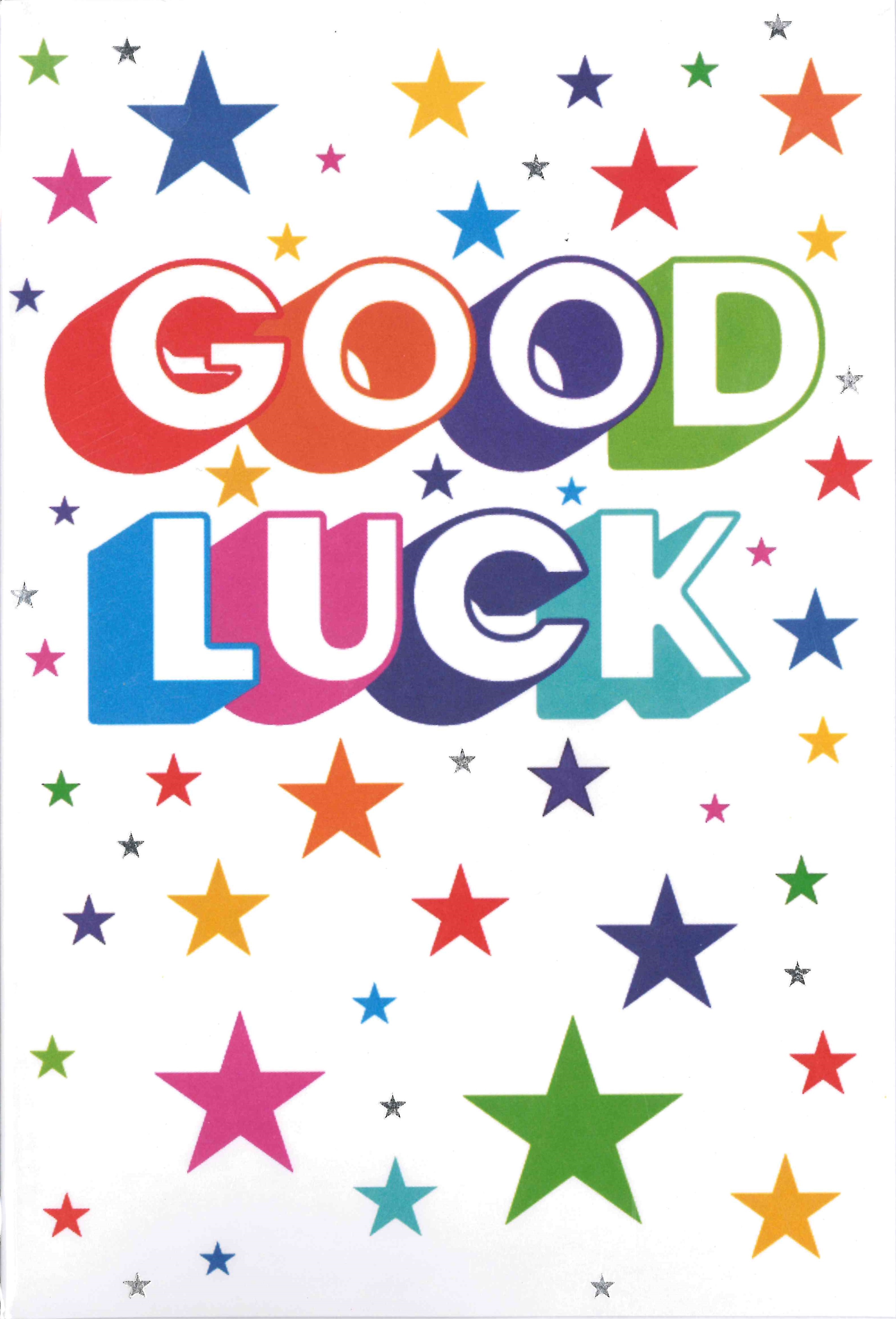 GOOD LUCK CARDS,6`s Text & Stars