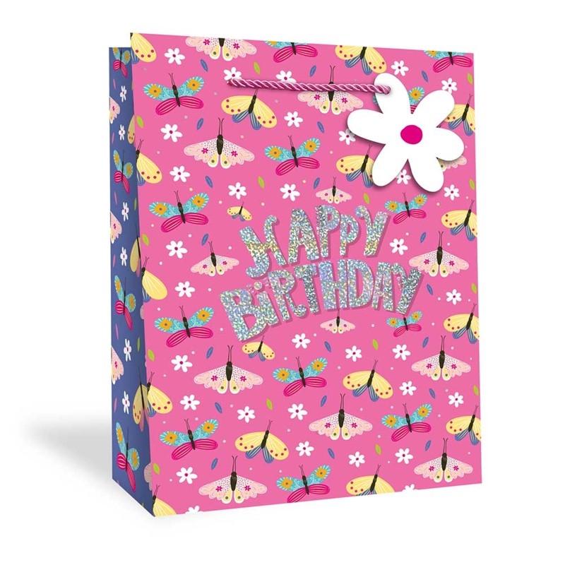 GIFT BAG,Butterflies Extra Large [Packs Only]