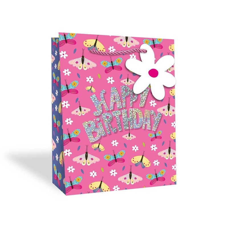 GIFT BAG,Butterflies Large [Packs Only]