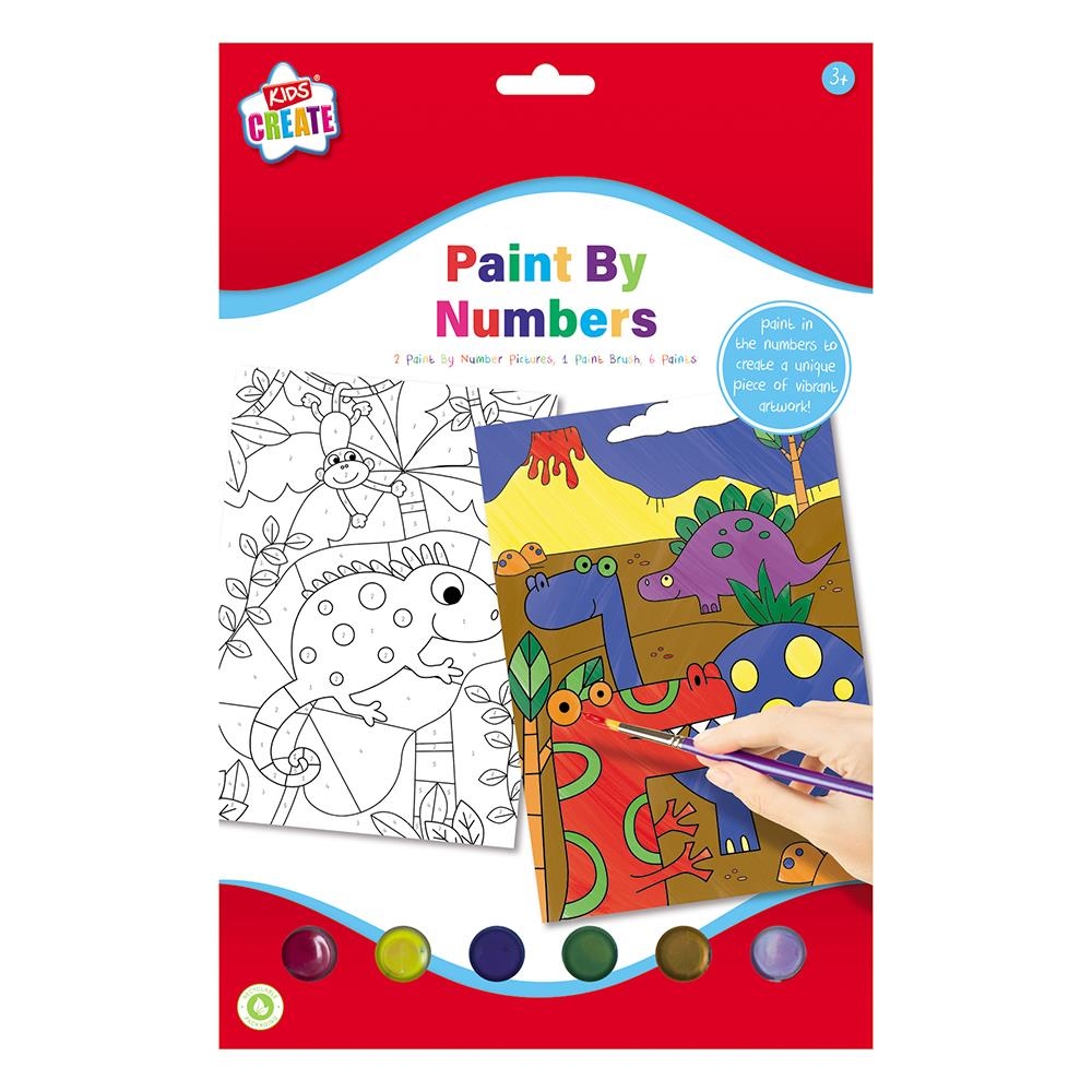 PAINT BY NUMBERS, Children, with 6 Paints H/pk [Splittable]