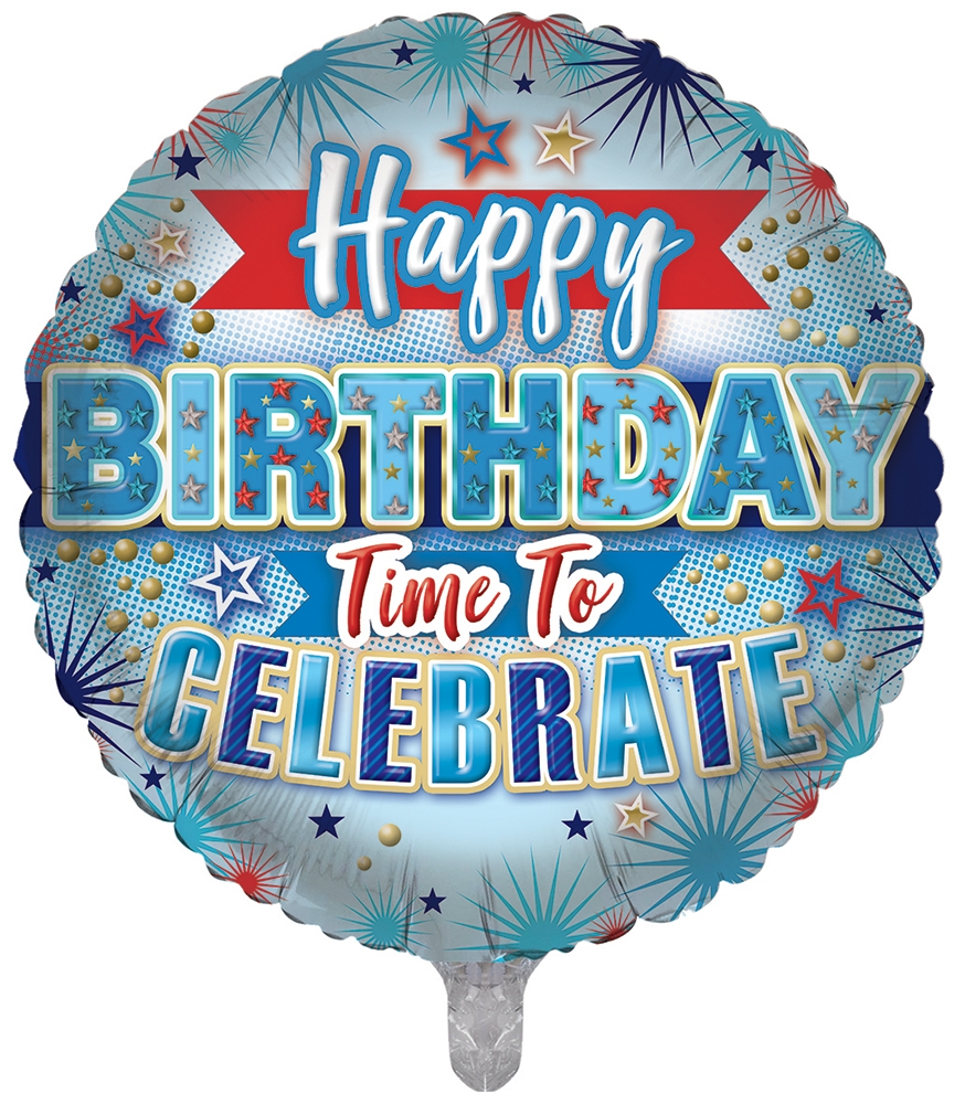 BALLOONS,Happy Birthday Great Day (Helium Foil) [Packs Only]