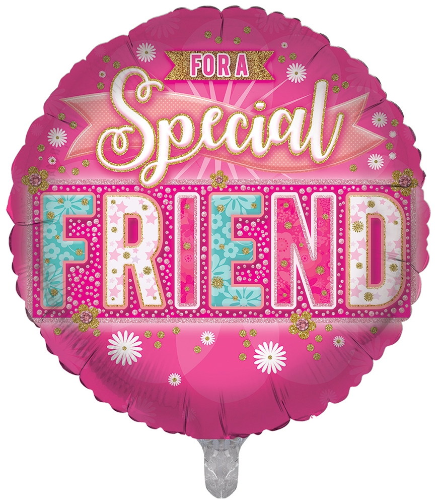 BALLOONS,Special Friend (Helium Foil) [Packs Only]