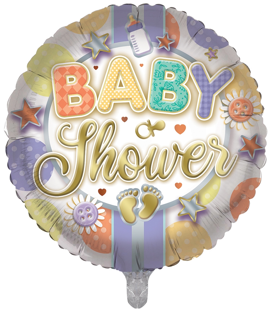 BALLOONS,Baby Shower Neutral (Helium Foil) [Packs Only]