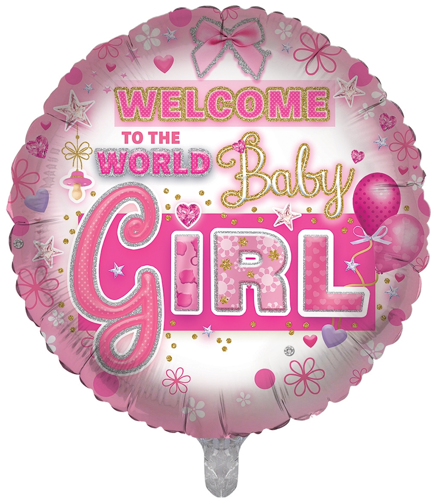 BALLOONS,It`s A Girl (Helium Foil) [Packs Only]
