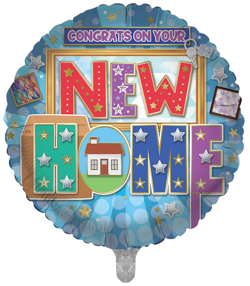 BALLOONS,New Home (Helium Foil) [Packs Only]