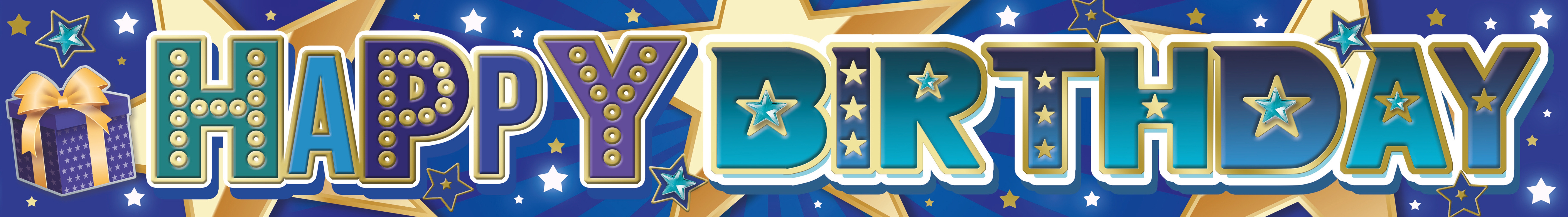 BANNER,Happy Birthday Male Stars [Packs Only]
