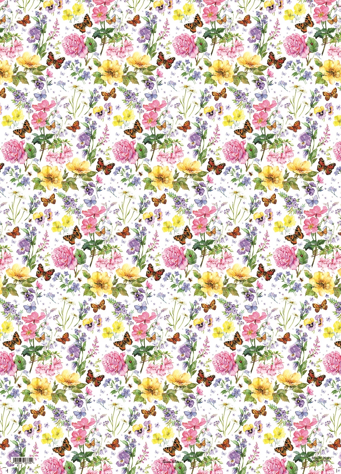 GIFT WRAP,Floral Butterflies [Packs Only]