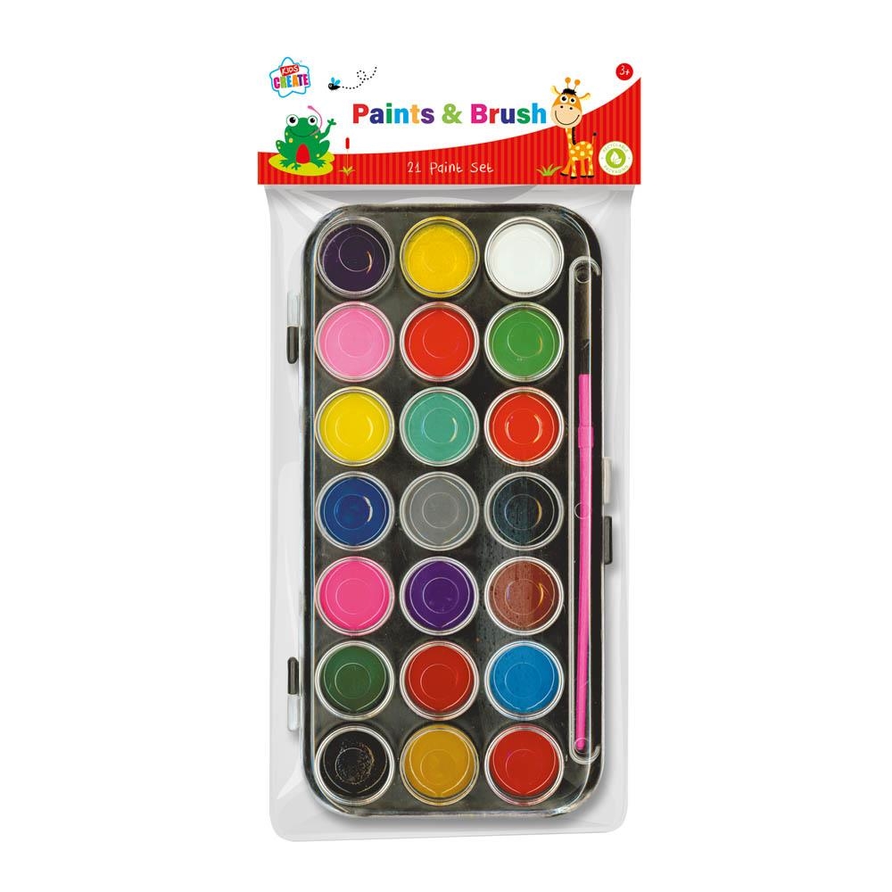 PAINT BOX,21`s + Brush H/pk [Splittable]