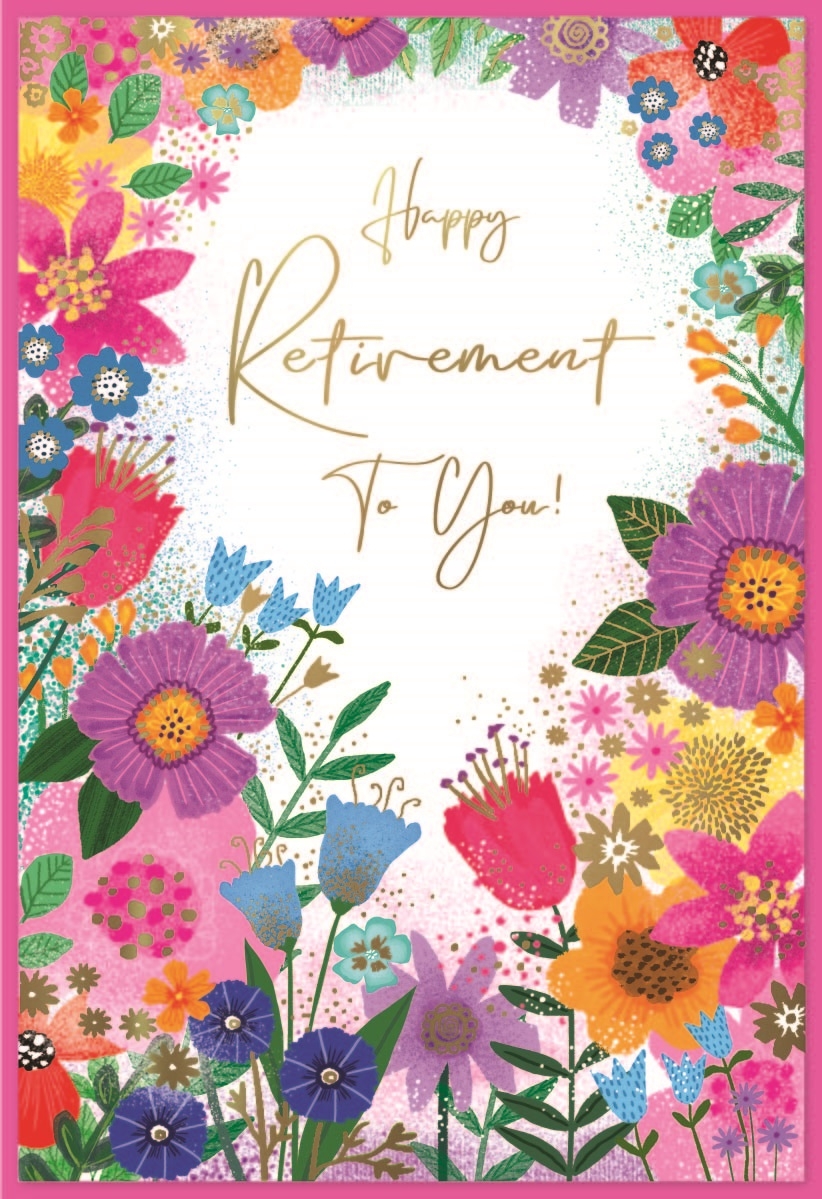 RETIREMENT CARDS,6`s Wild Flowers