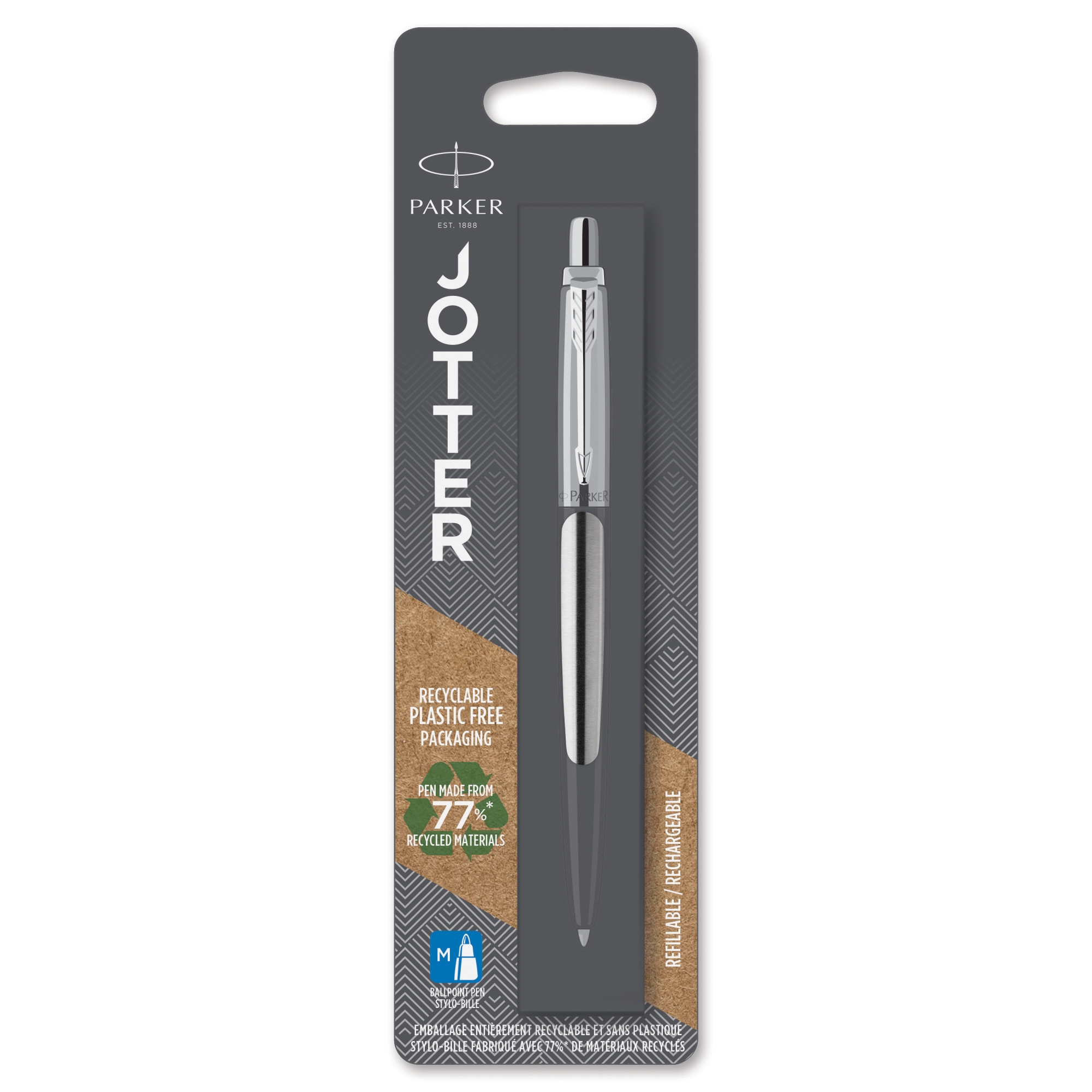 BALL PEN,Jotter Stainless Steel Chrome Trim (Parker)