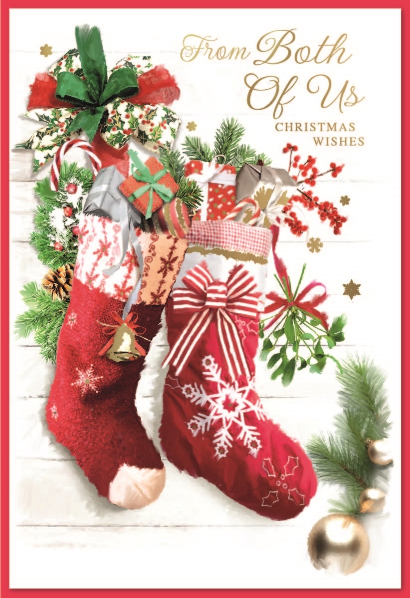 XMAS CARDS,From Both 6`s Stockings & Foliage