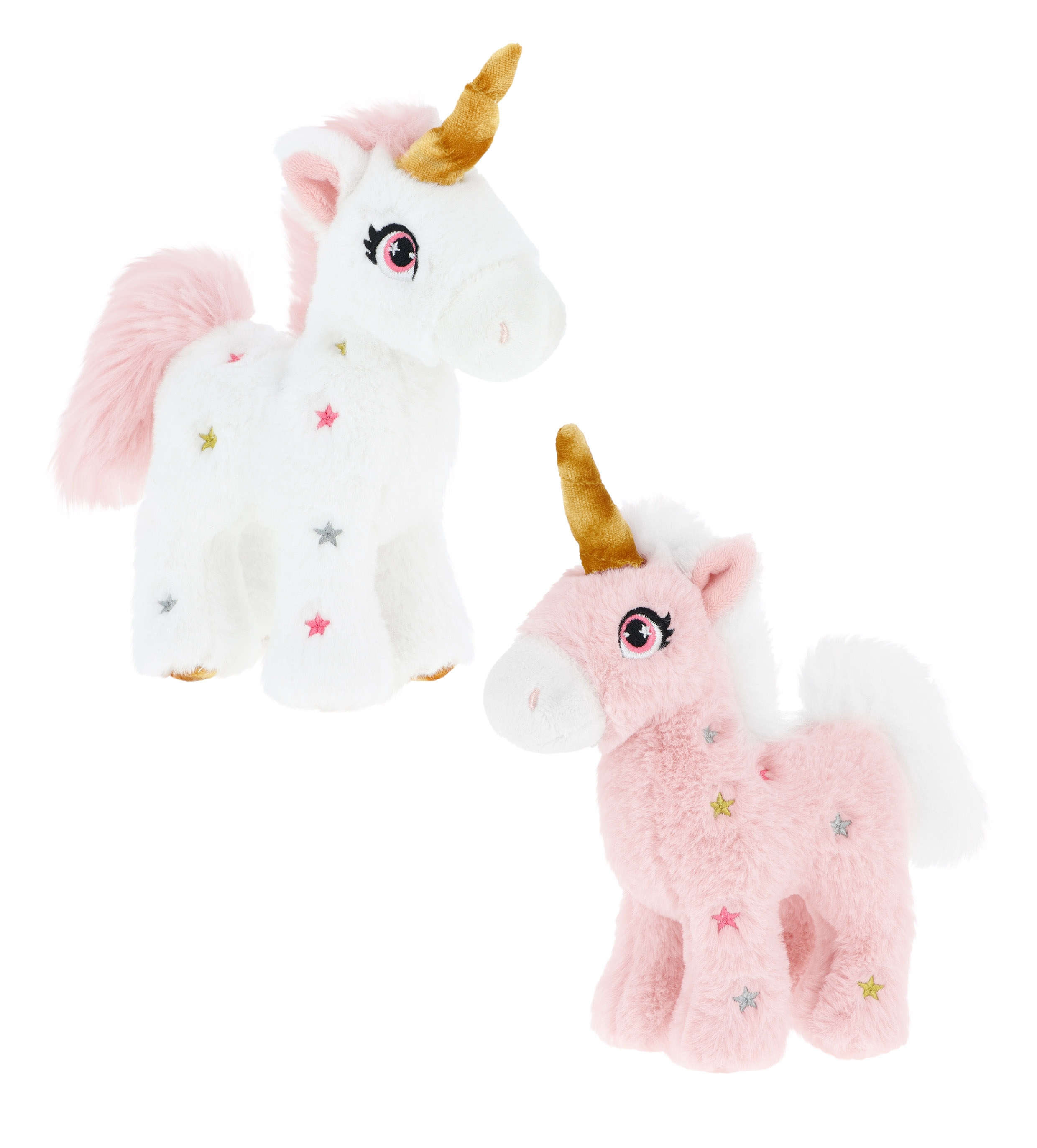 UNICORN,Standing Pink 16cm 2 Assorted CDU (Keeleco) [Splittable]