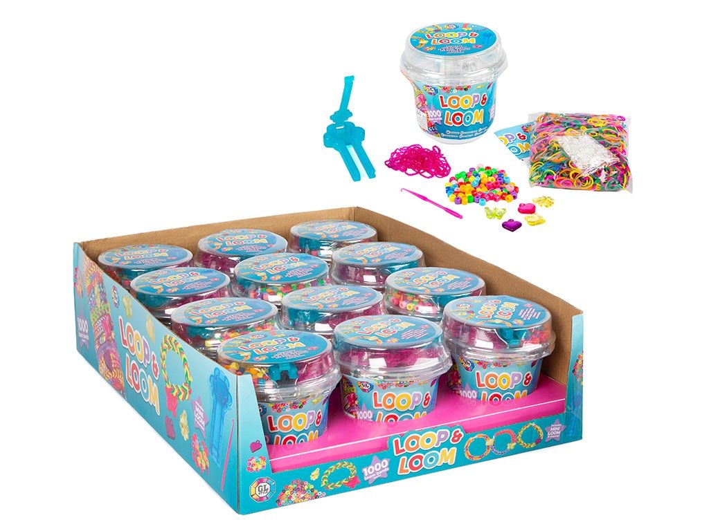 LOOM BANDS,Loop & Loom Tub 1000 Loom Bands [Splittable]
