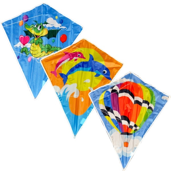 KITE,Diamond 60x70cm Dolphin/Balloon,Dragon Design [Splittable]