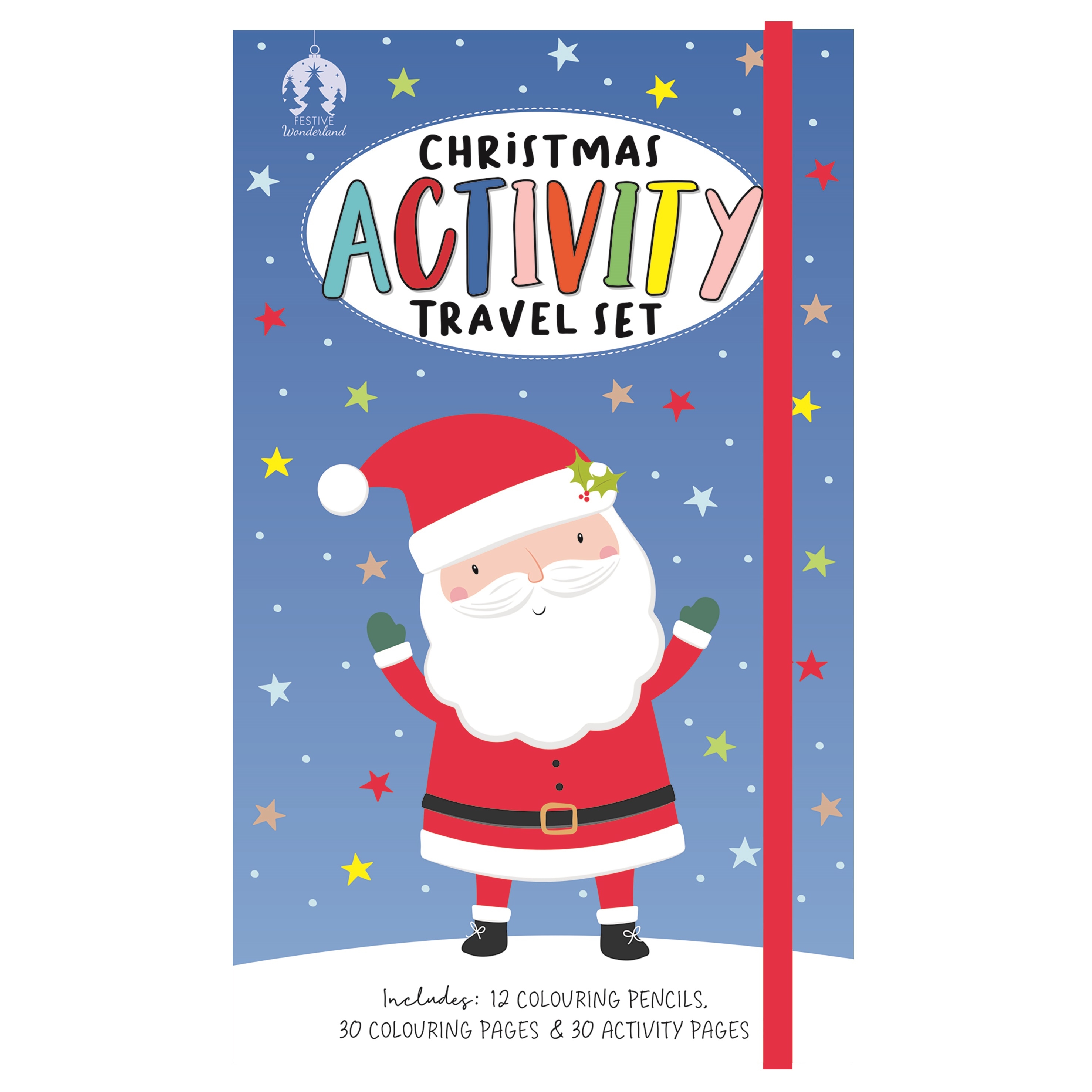 ACTIVITY SET,Christmas Travel Elastic Closure (Was 2.99) [Packs Only]