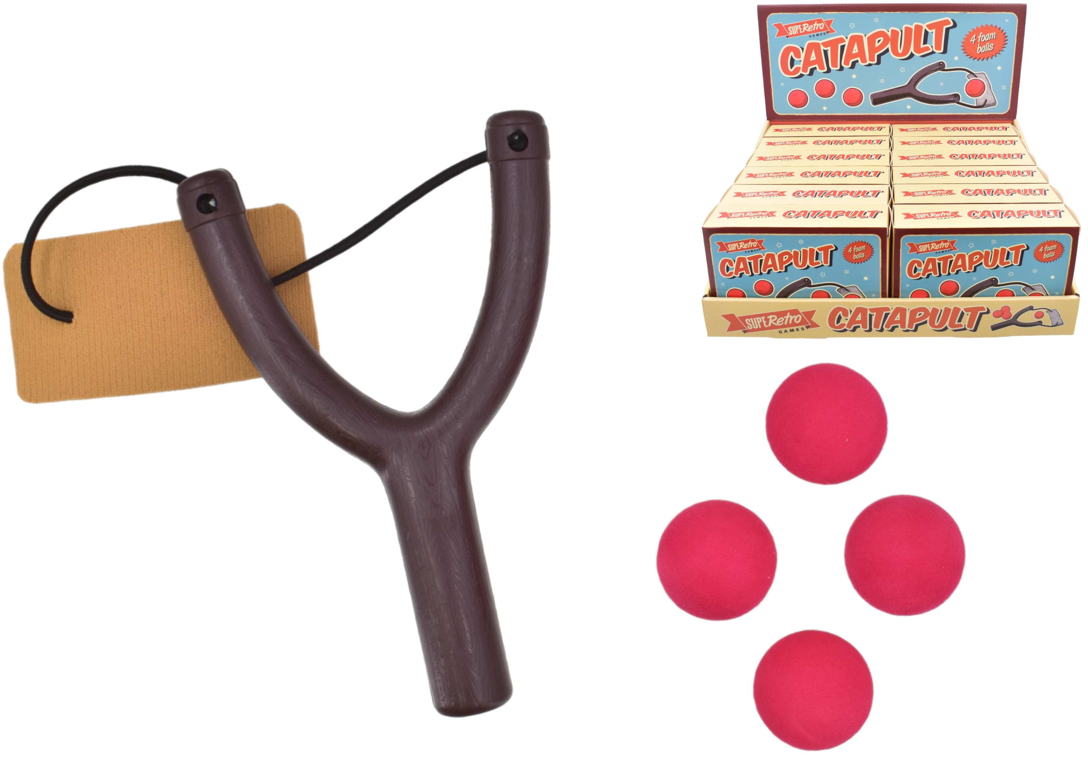 CATAPULT Inc. 4 Foam Balls, SUPERETRO Bxd CDU [Packs Only]