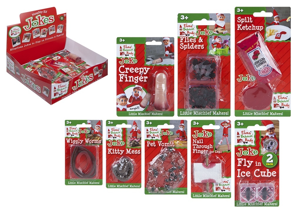 NAUGHTY ELVES,Jokes 8 Assorted CDU [Splittable]