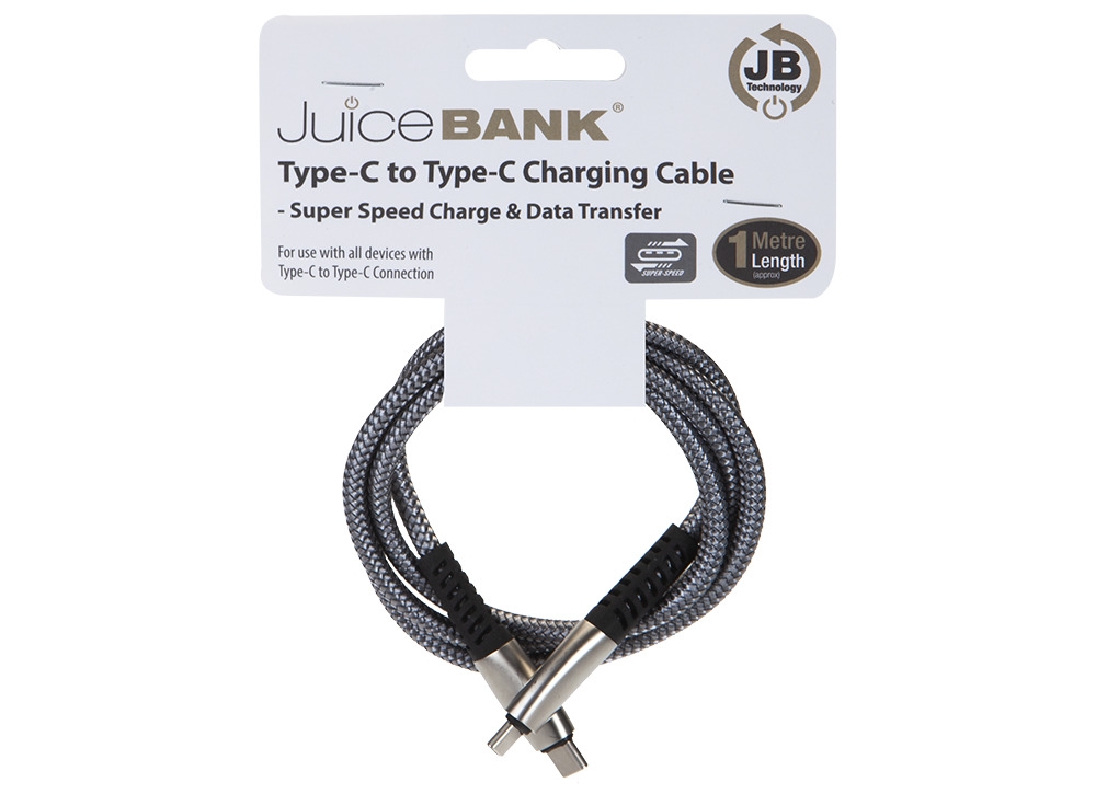CHARGING & DATA CABLE Type-C to Type-C S. Speed Data Trans. [Splittable]