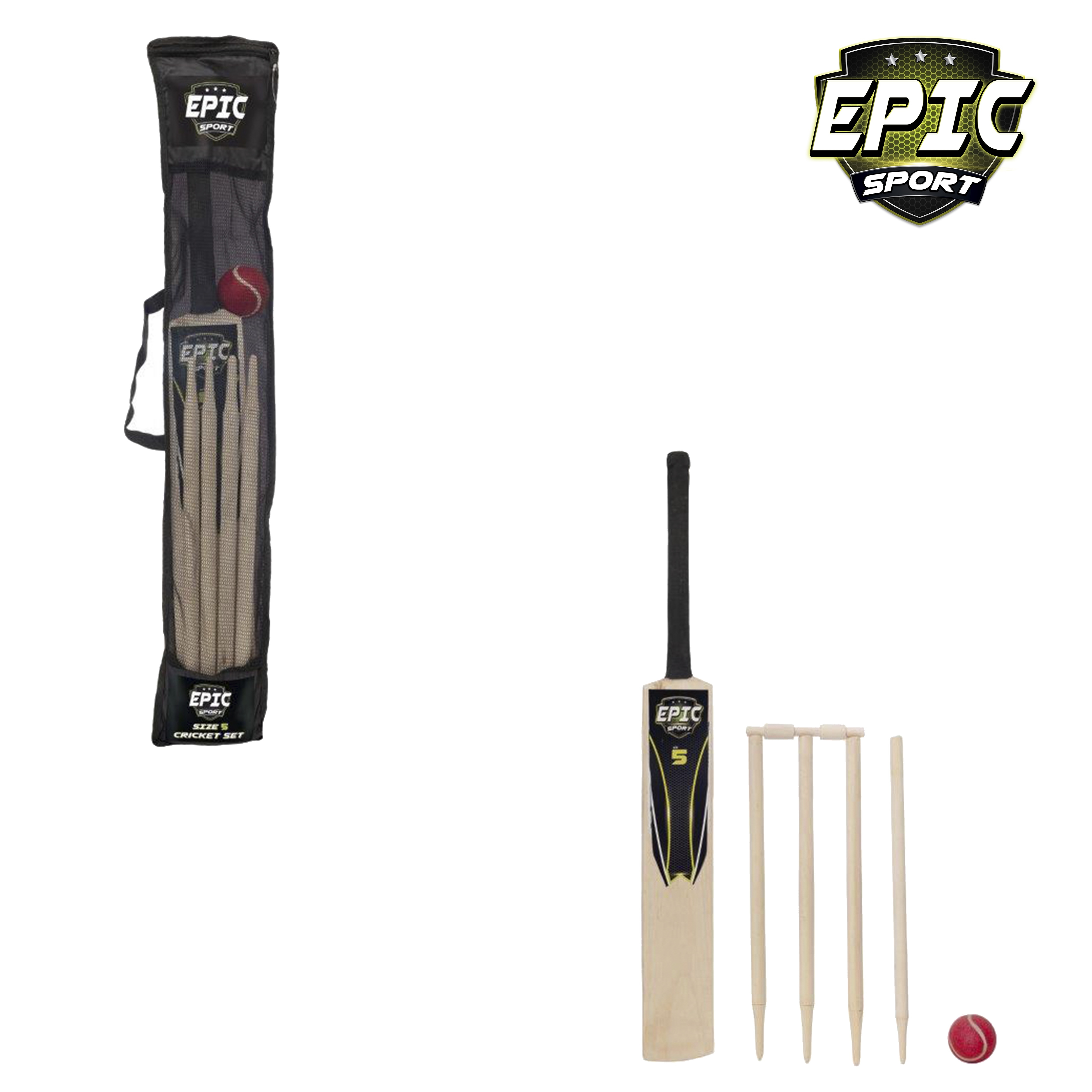 CRICKET SET,MY Size 5 in Mesh Carry Bag H/pk [Splittable]