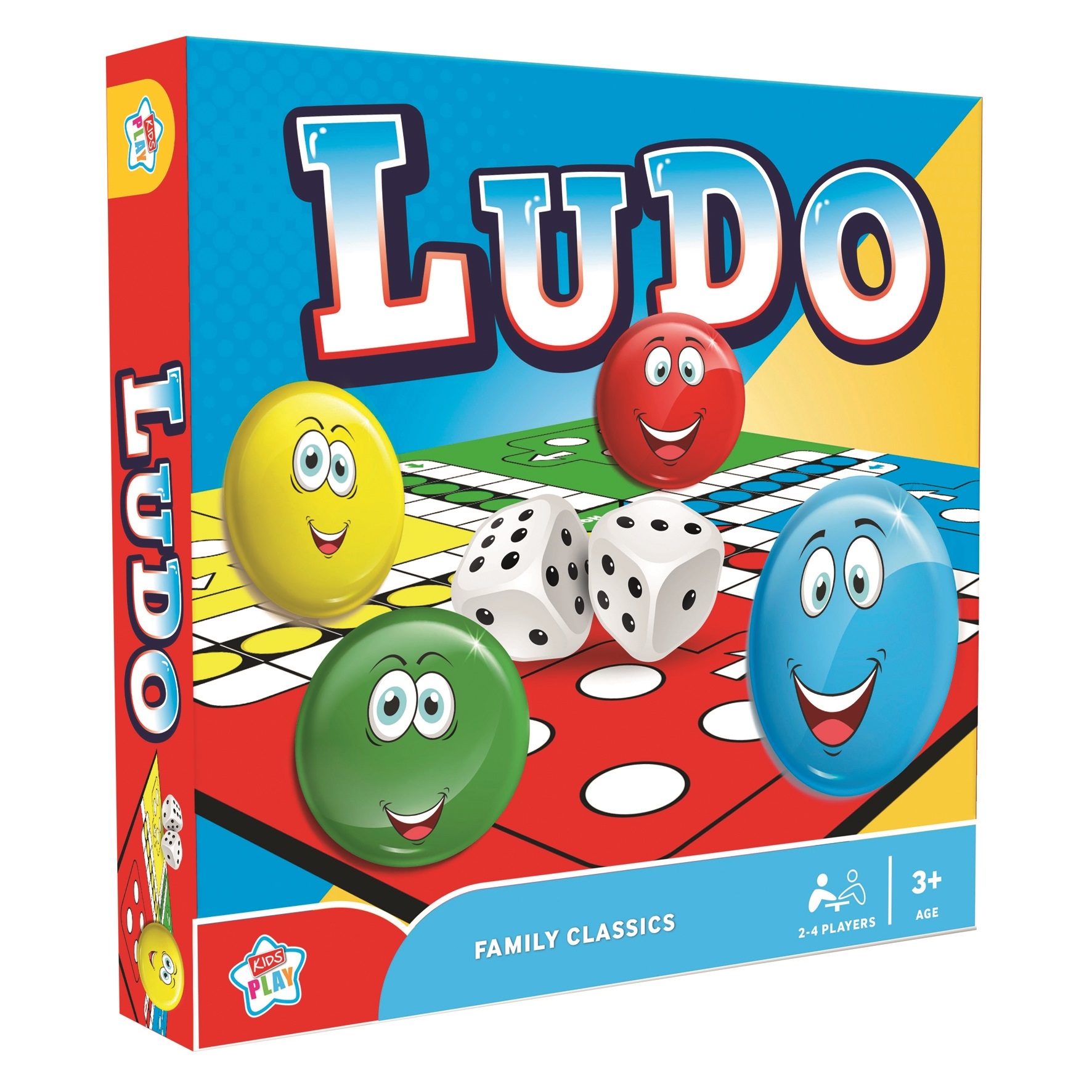 LUDO GAME, 35cm Board, 2-4 Players, Bxd. [Splittable]