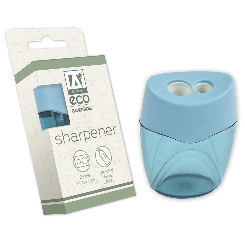 PENCIL SHARPENER,Eco Essential Twin Hole H/pk [Splittable]