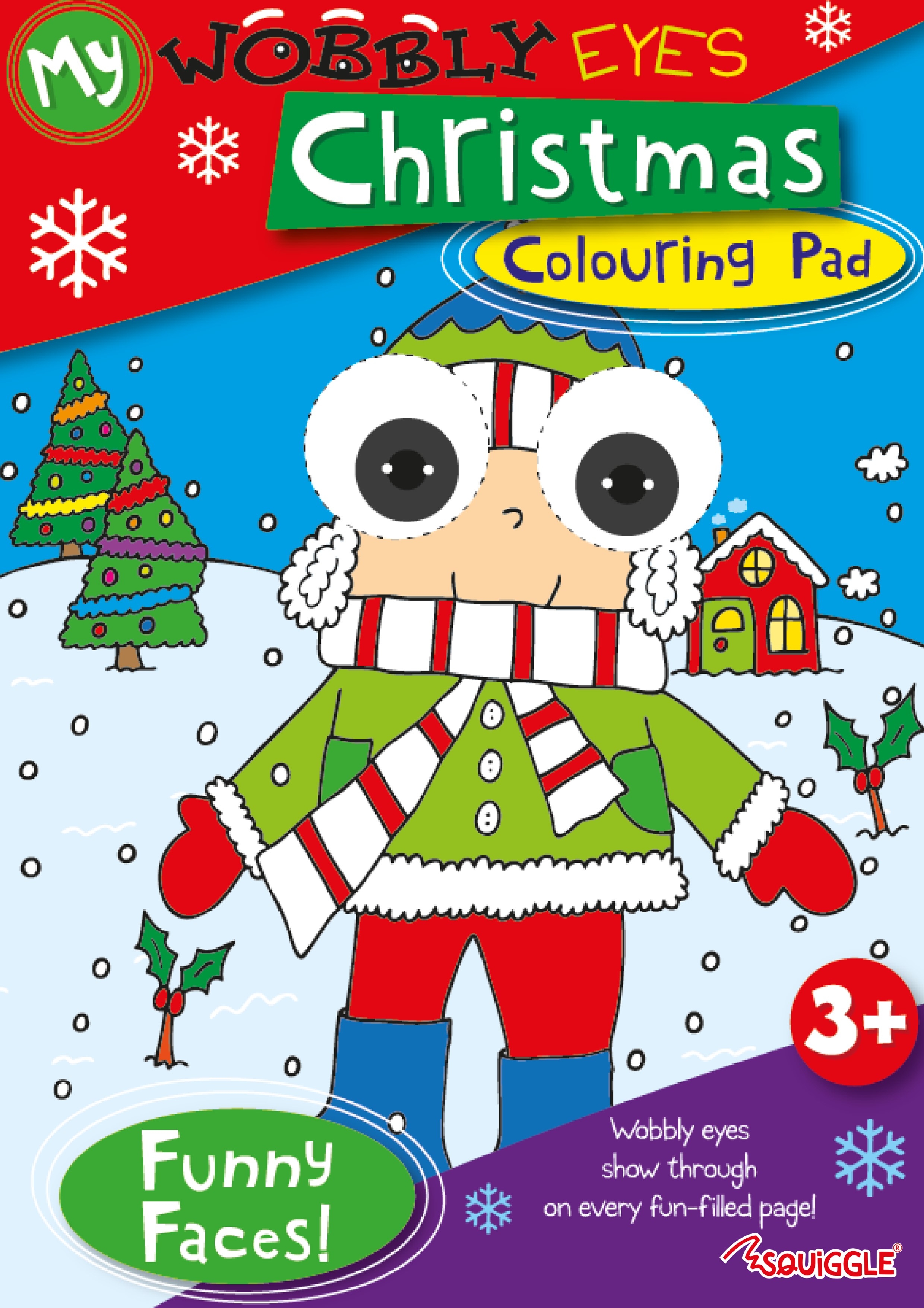 XMAS COLOURING BOOK,Wobbly Eyes [Packs Only]