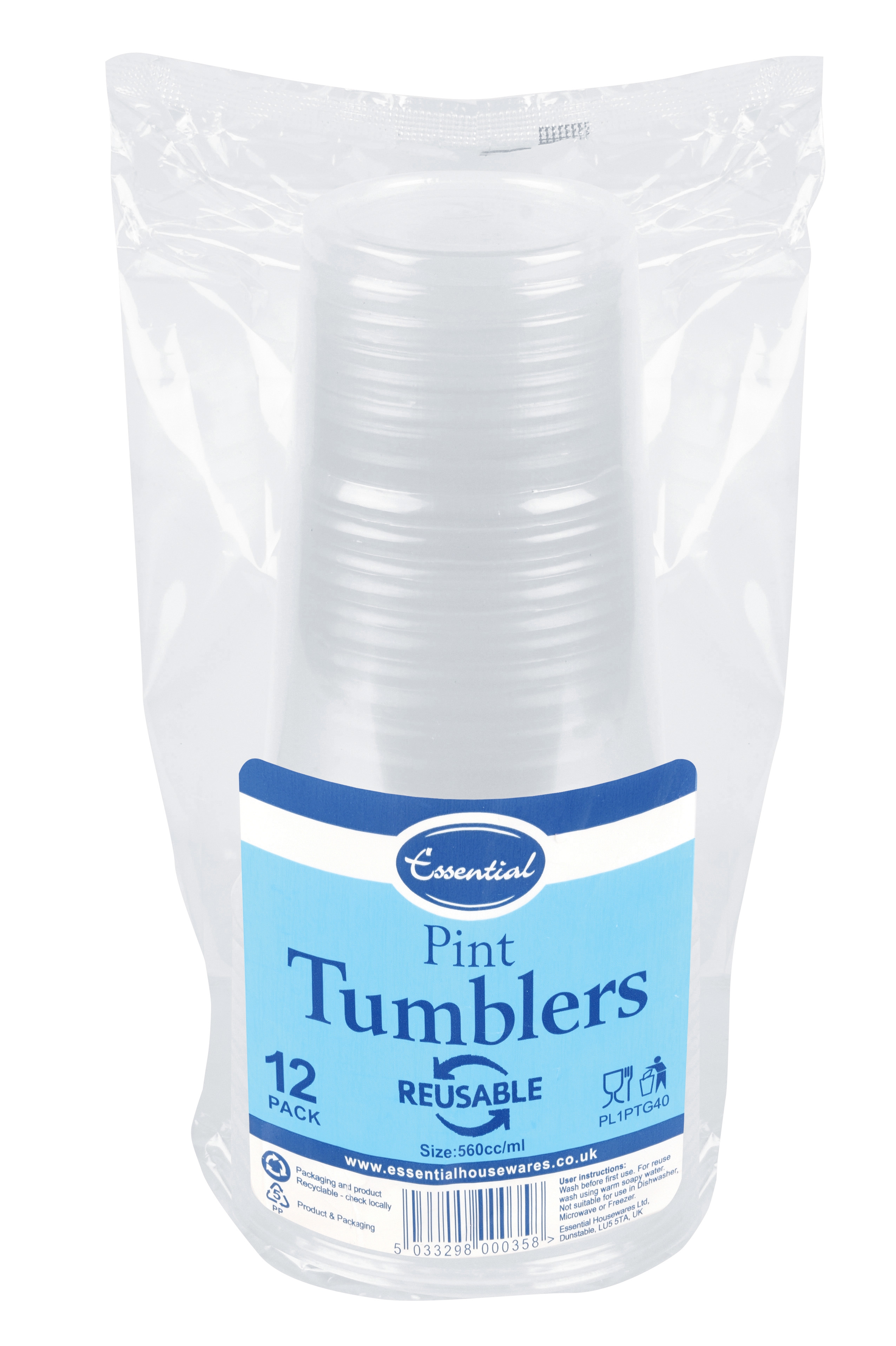 TUMBLER,Pint 56cl 12`s [Splittable]