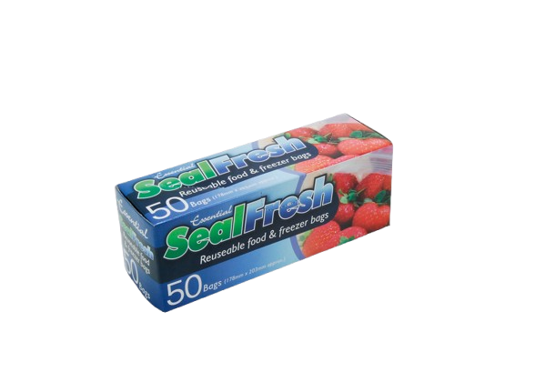 FOOD & FREEZER BAGS 50`s Seal Fresh 178x203mm Boxed [Splittable]