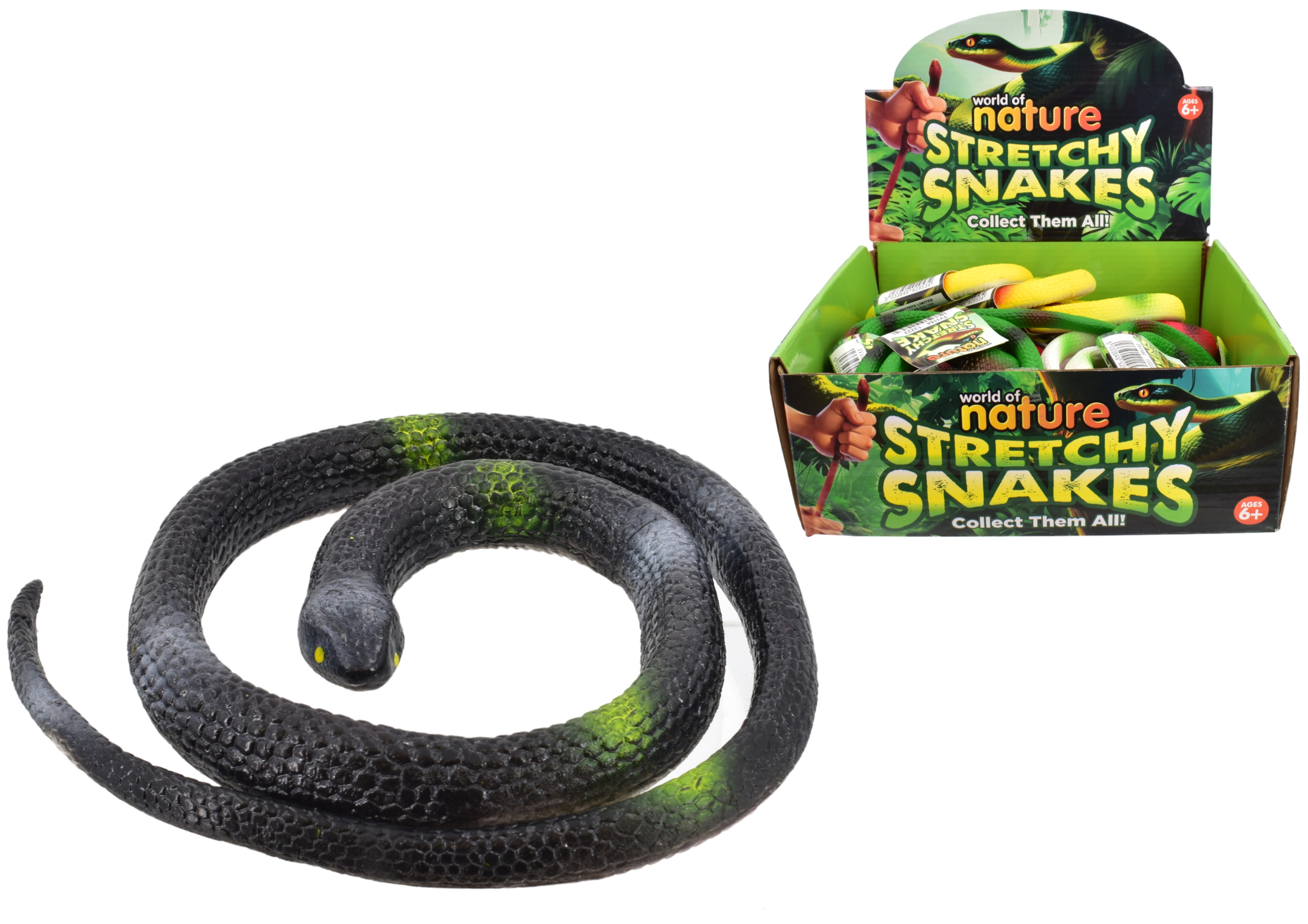 STRETCHY SNAKES World of Nature 65cm 6+ CDU [Packs Only]