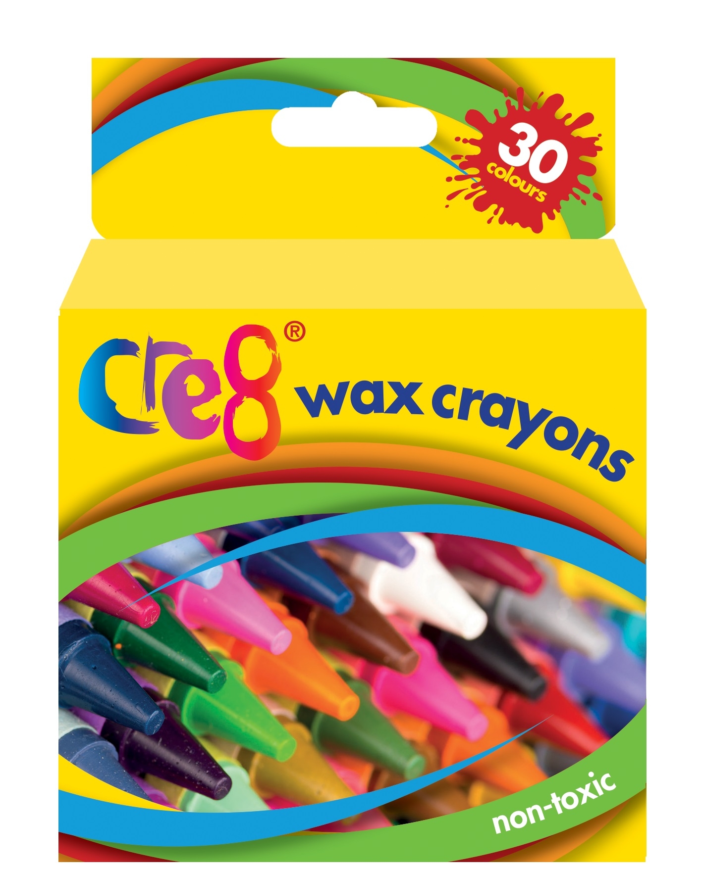 WAX CRAYONS,Cre8 30`s Boxed H/pk [Packs Only]
